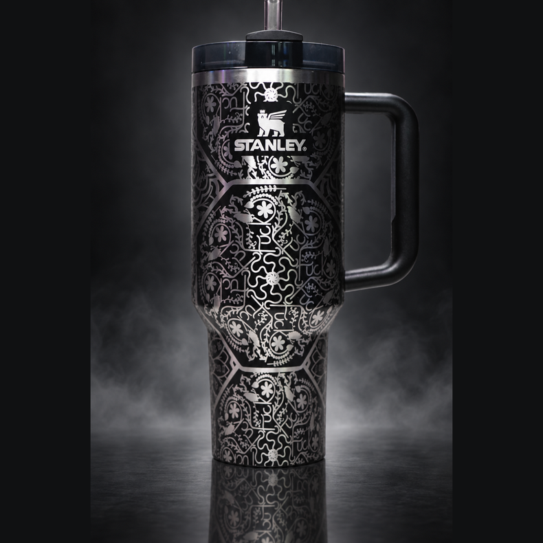 F'N Mandala engraved genuine Stanley tumbler