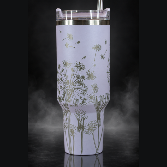 Dandelions engraved genuine Stanley tumbler – alternate
