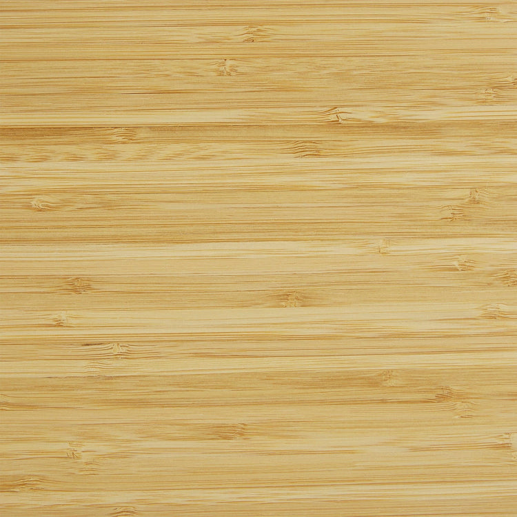 Close-up of the natural bamboo grain across the cutting surface.