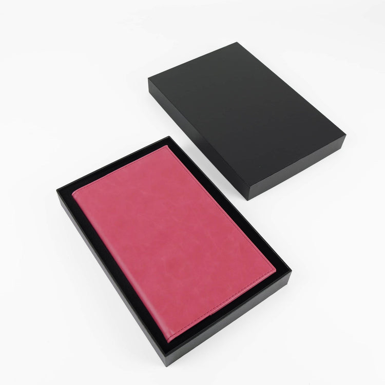 Holographic journal notebook shown closed with cover and page details.