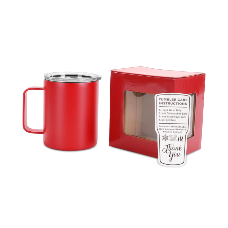 12oz Camper Mug — 12oz camper mug red insulated