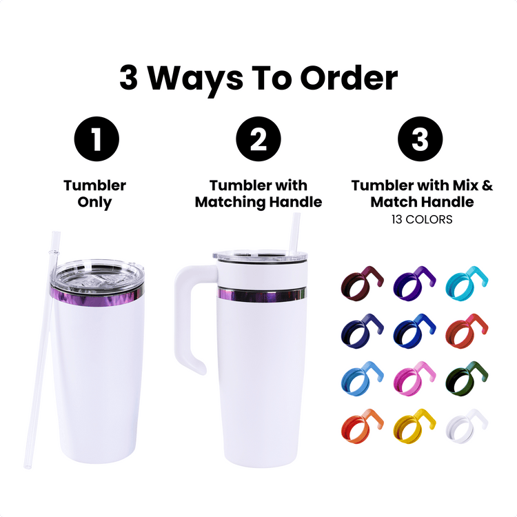 20oz Classic Electroplated Tumbler — Order 20oz Electroplated Tumblers