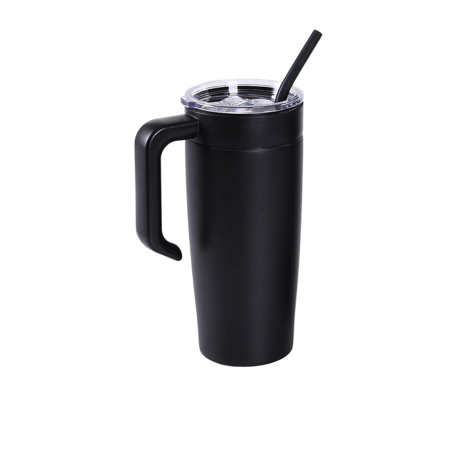 20oz Classic Tumbler with Handle — 20oz tumbler with twist on handle black