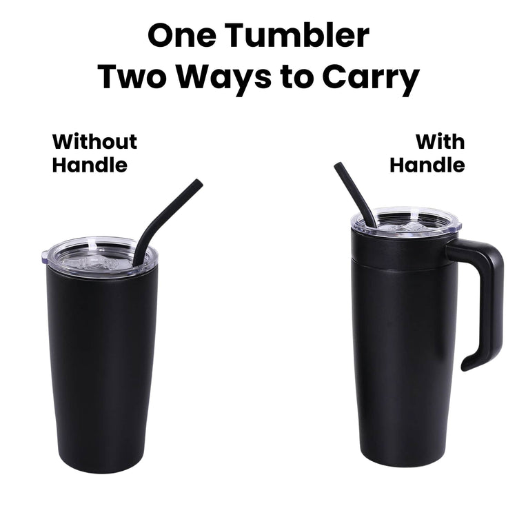 20oz Classic Tumbler with Handle — 20oz Tumbler Handle Two Ways
