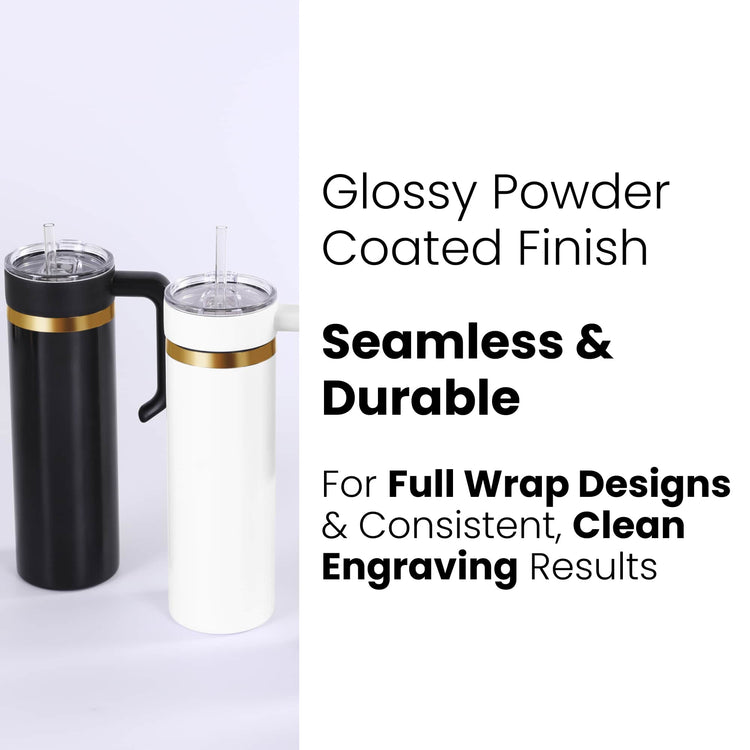 20oz Skinny Electroplated with Handle — 20oz Skinny Electroplated Tumbler with Handle 3
