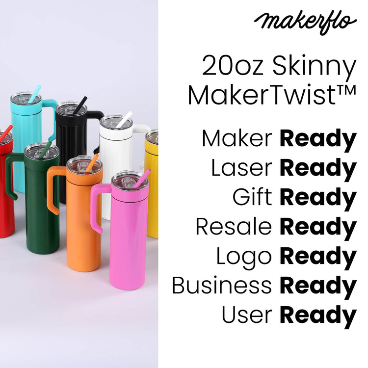 20oz Skinny with Handle — 20oz Skinny Tumbler With Handle