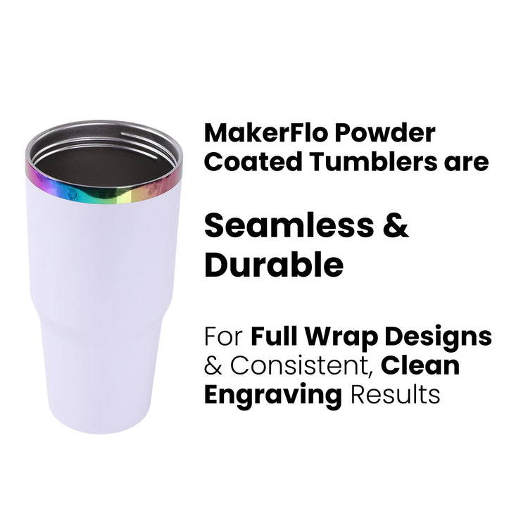 30oz Electroplated Tumbler — Powder Coated Tumblers For Laser Engraving copy