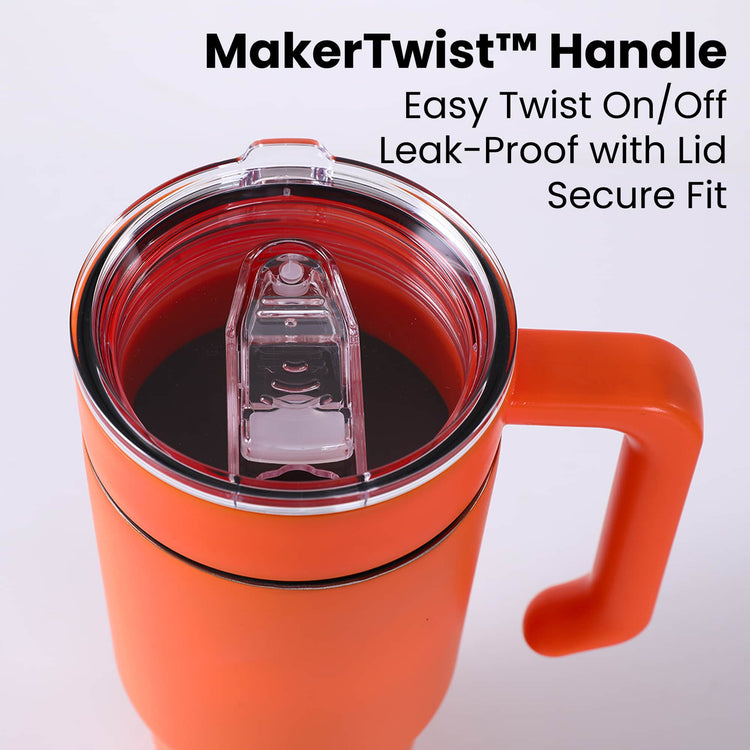 30oz Tumbler with Handle — MakerTwist Handle 30oz Tumbler