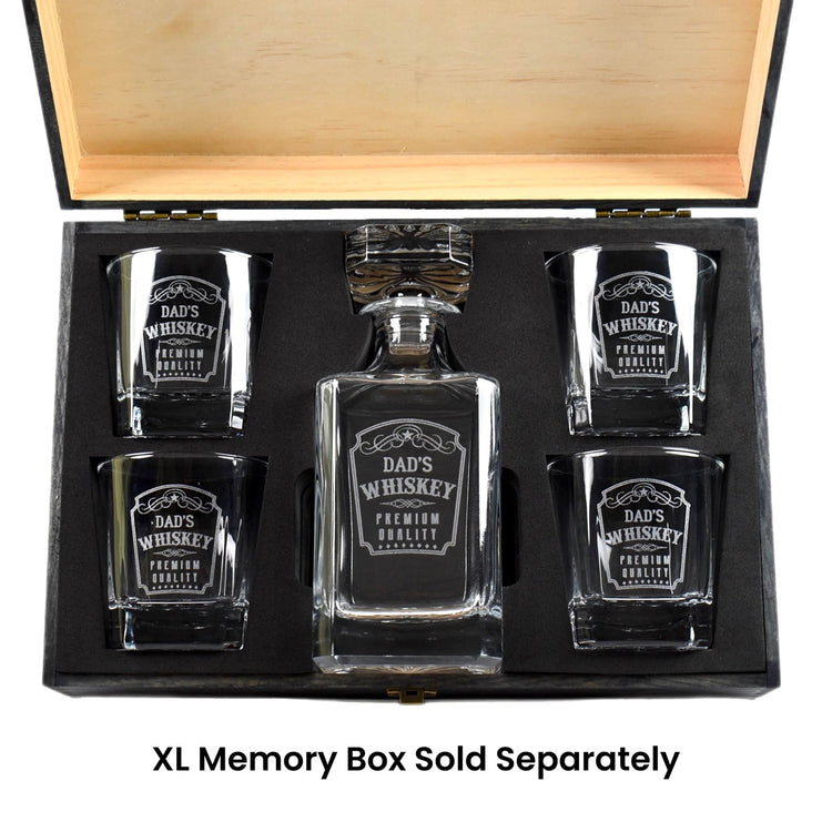 4 Glass Decanter Set — xl box for decanter set