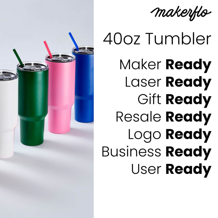 40oz Tumbler — 40oz tumbler powder coated for customization