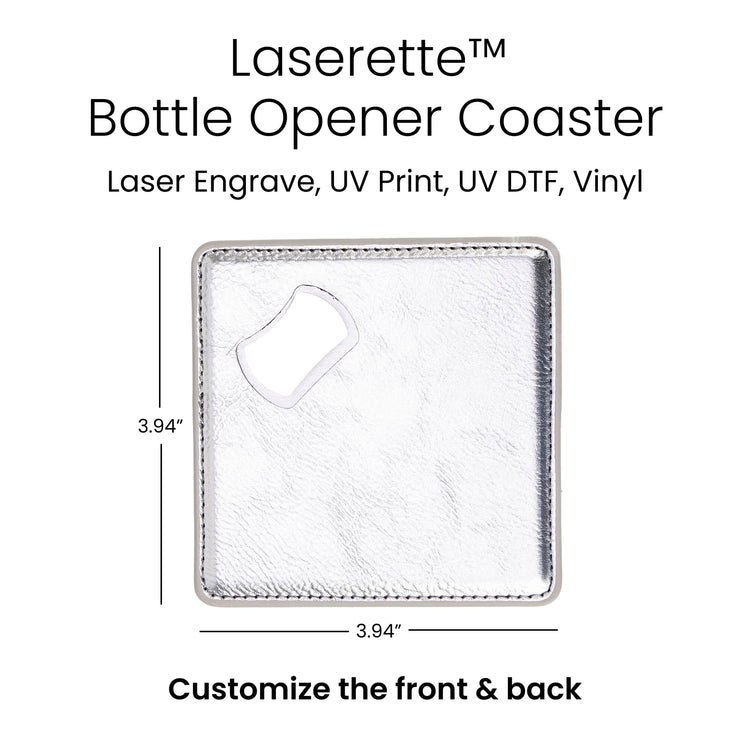 Laserette Bottle Opener Coaster — Laserette Bottle Opener Coaster Dims