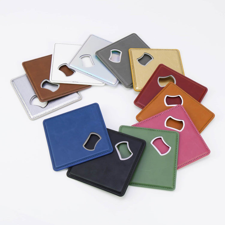 Laserette Bottle Opener Coaster — Laserette Magnetic Coaster With Bottle Opener 12 Colors 2