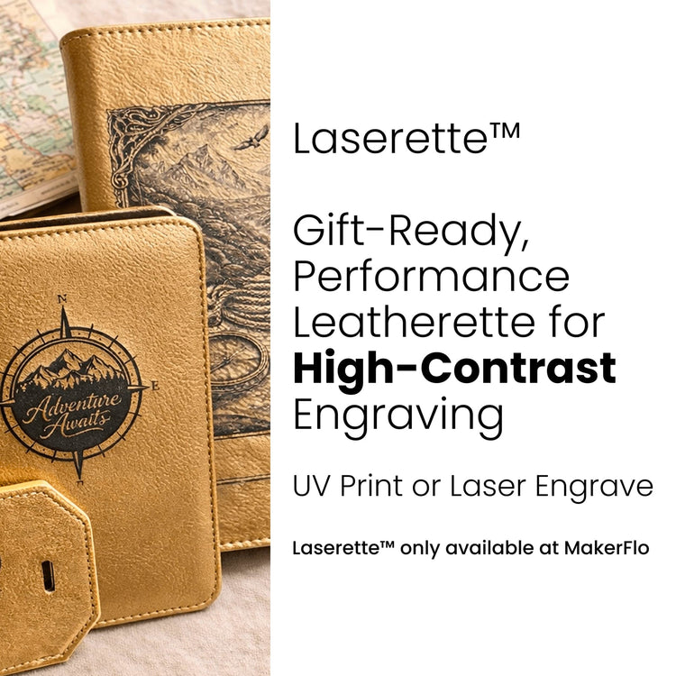 Laserette Bottle Opener Coaster — Laserette about proprietary leatherette blanks