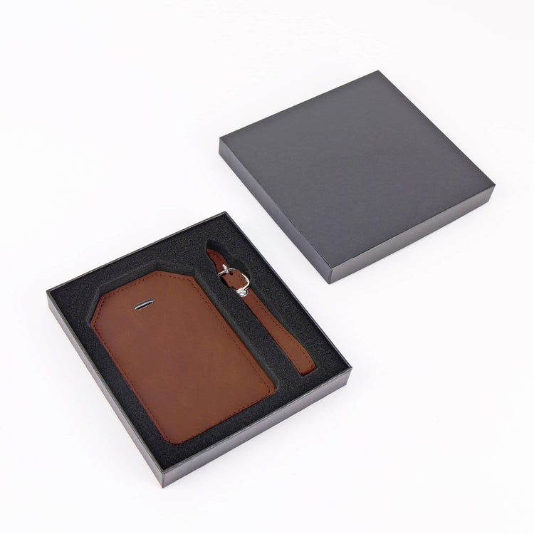Laserette Luggage Tag — Laserette Luggage Tag brown