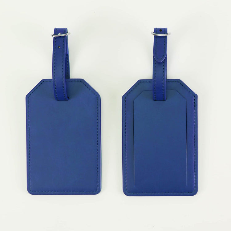 Laserette Luggage Tag — Laserette Luggage Tag blue