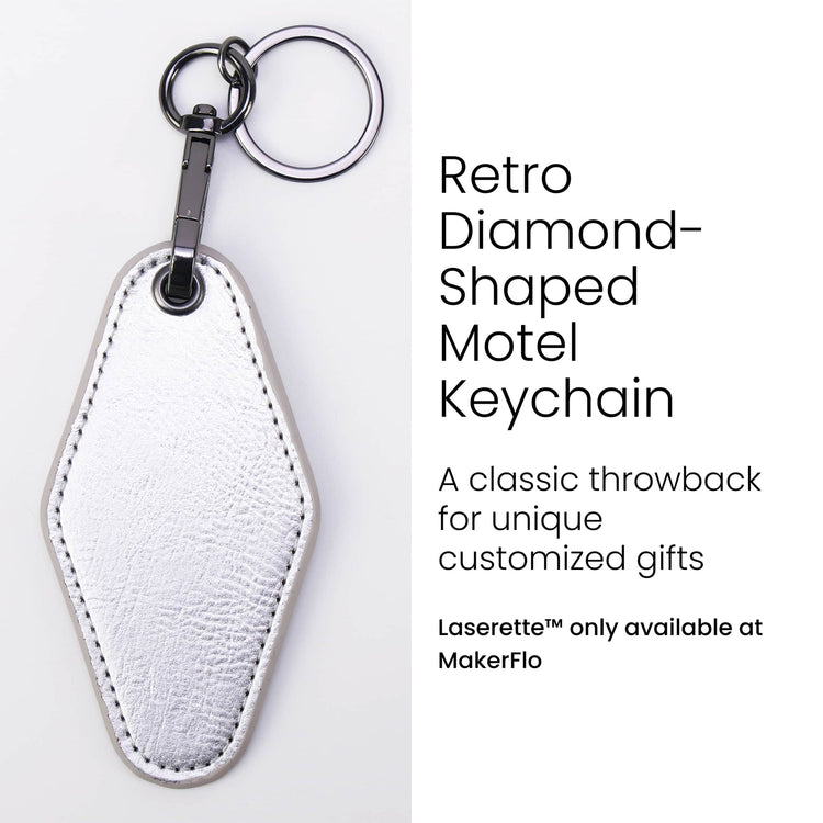 Laserette Motel Keychain — Laserette motel keychain engravable uv print 2