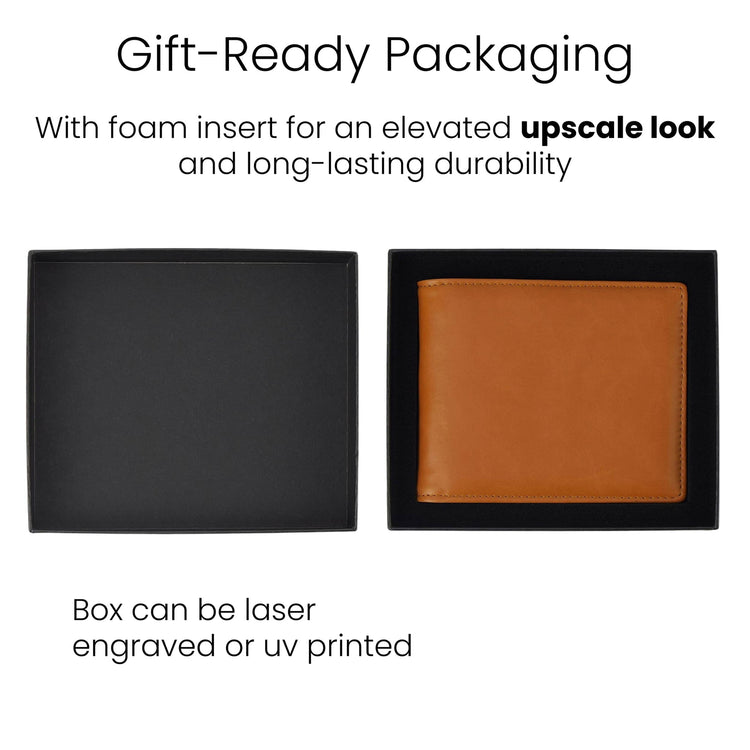 Laserette Wallet — Laserette leatherette wallet mens bifold wallet engravable uv print copy 2