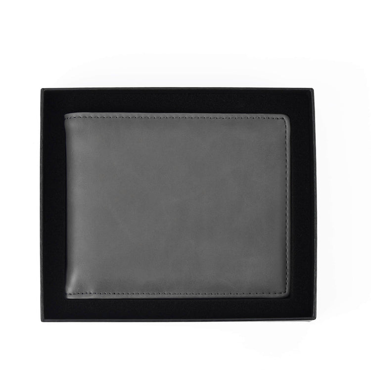 Laserette Wallet — Laserette Leatherette Wallet Gray.Gray