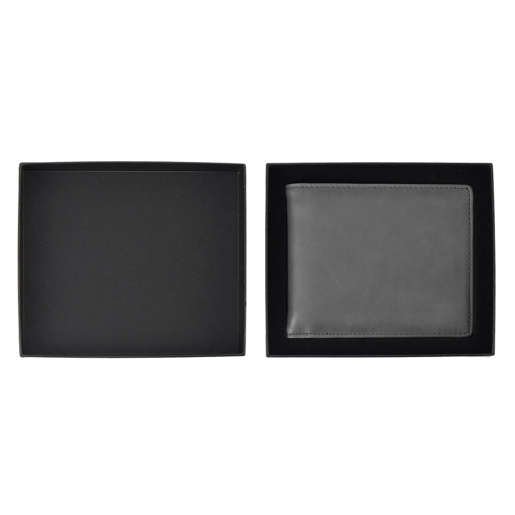 Laserette Wallet — Laserette Leatherette Wallet Gray 1