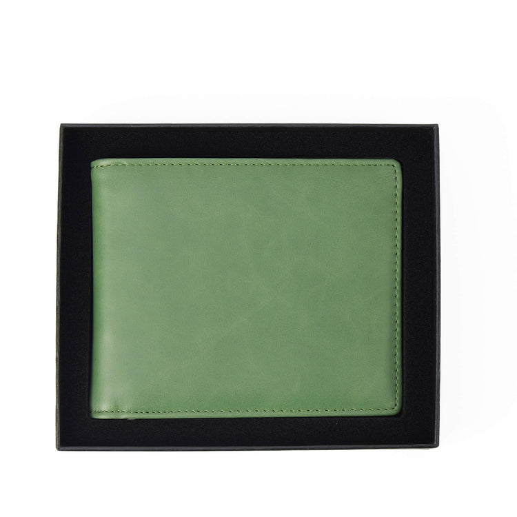 Laserette Wallet — Laserette Leatherette Wallet Sage Green.3