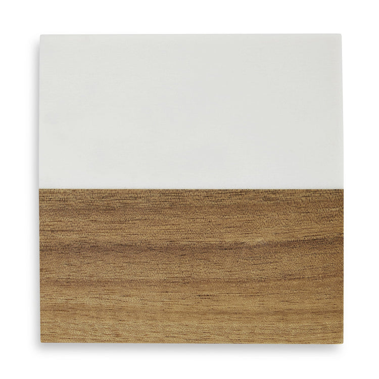 Marble and Wood Coaster Set — Coaster Wood Product Engraving