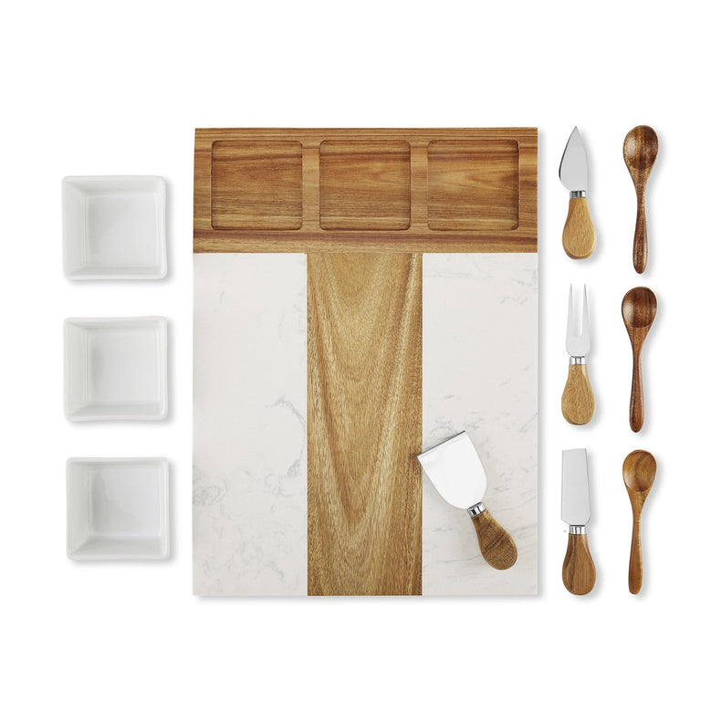 Marble Charcuterie Board — Charcuterie Set Board Wood Marble Product