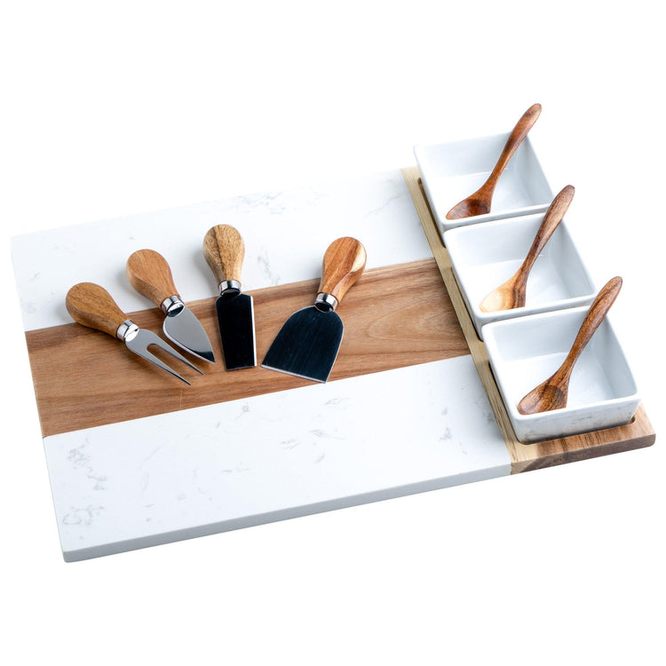 Marble Charcuterie Board — Marble Charcuterie Board 11 piece set