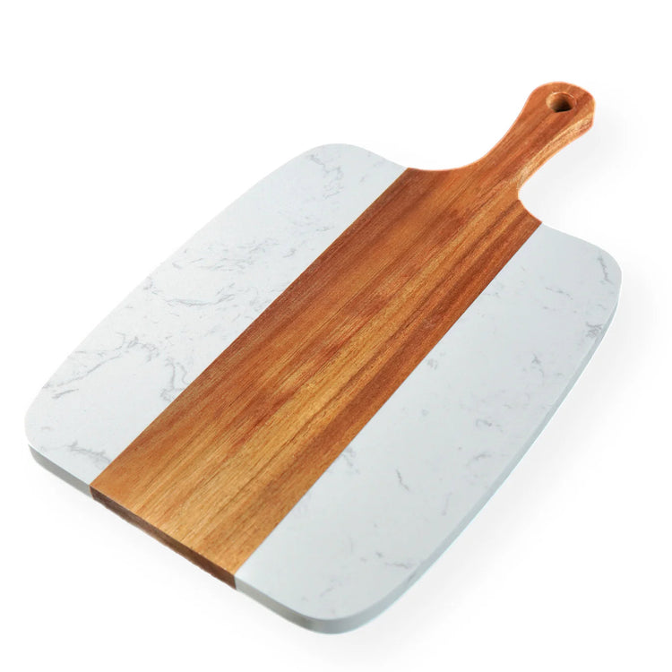Marble Serving Board Set — Serving Board with handle for engraving