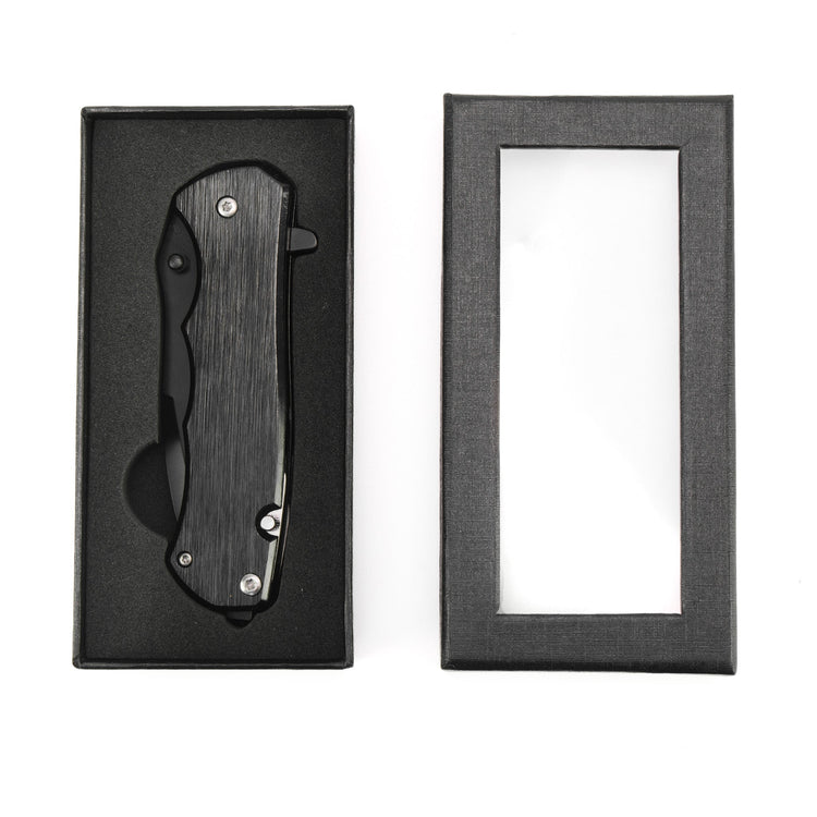 Pocket Knives — Anodized Aluminum pocket knife laser engravable blank in gift box