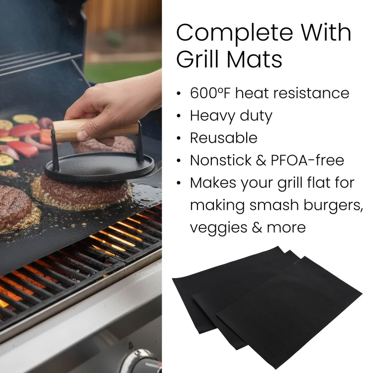 Smash Burger Set — Grill Mats for smash burger sets 1