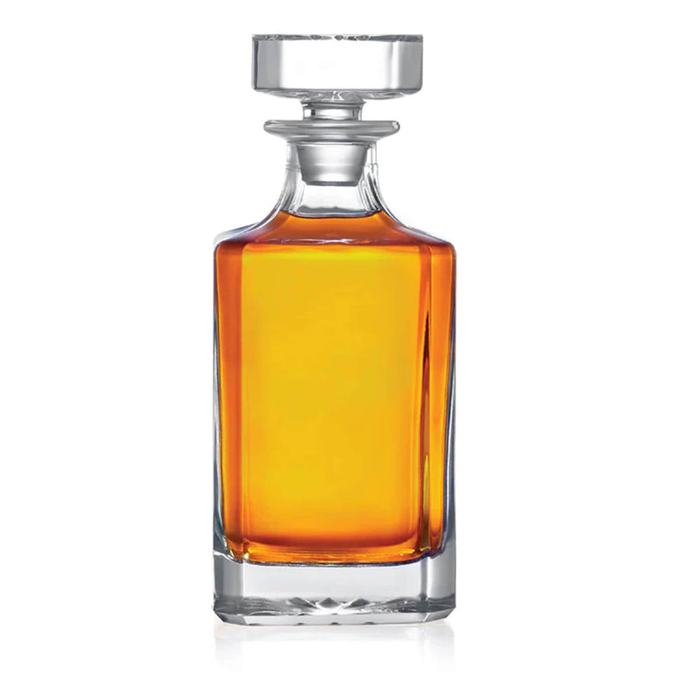 Square 750mL whiskey decanter square 750mL glass