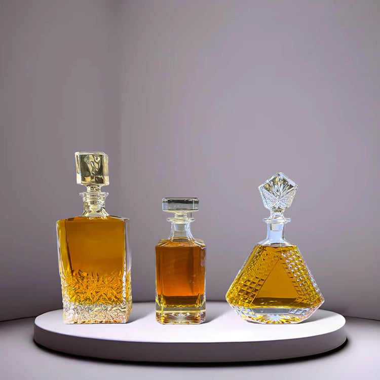 Square 750mL whiskey decanter collection
