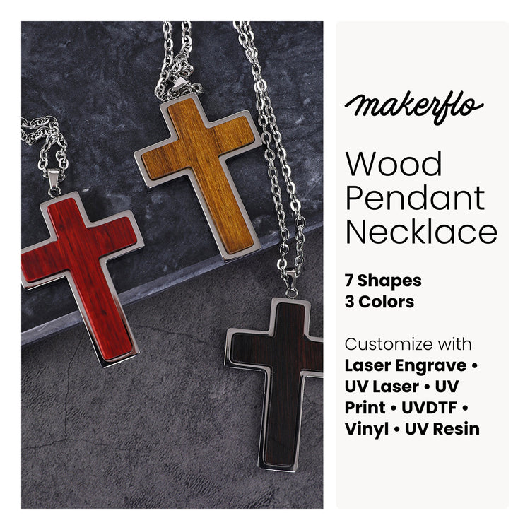 Wood Pendant Necklace — Wood pendant jewelry 1
