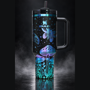 Moths and Mushrooms engraved genuine Stanley tumbler