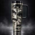 Inverse Skull engraved genuine Stanley tumbler