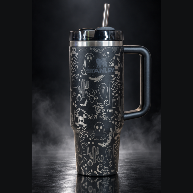 Halloween Doodles engraved genuine Stanley tumbler