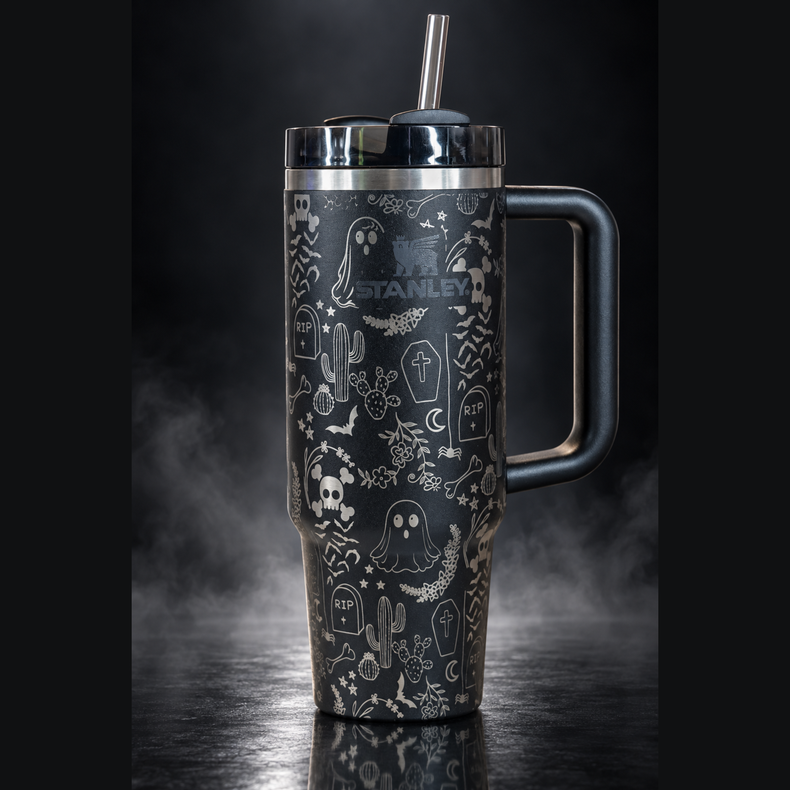 Halloween Doodles engraved genuine Stanley tumbler
