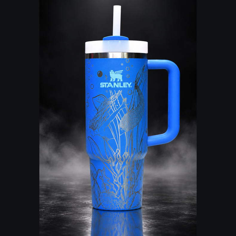 Mermaids engraved genuine Stanley tumbler