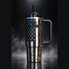 Freedom engraved genuine Stanley tumbler