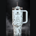 Stanley 30/40 oz Cute Christmas engraved genuine Stanley tumbler