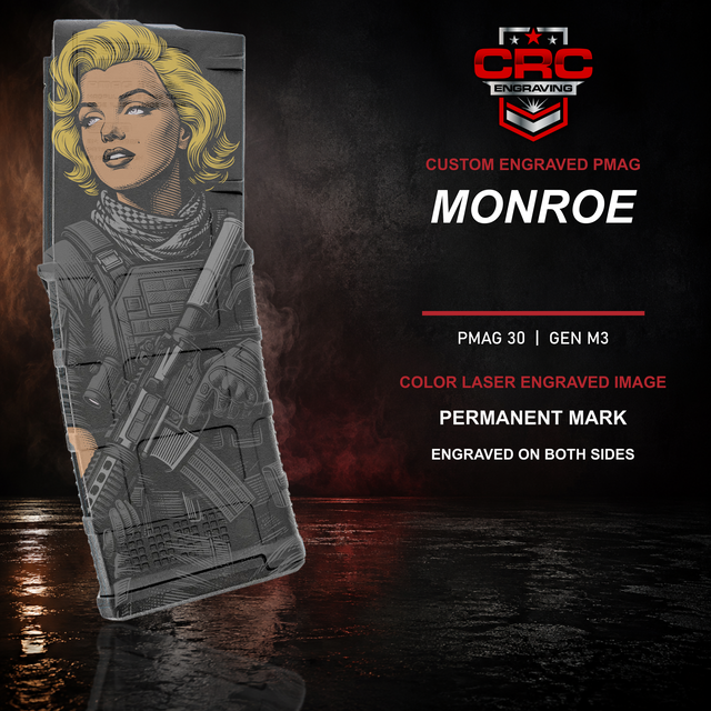 Monroe color laser engraved PMAG 30 GEN M3
