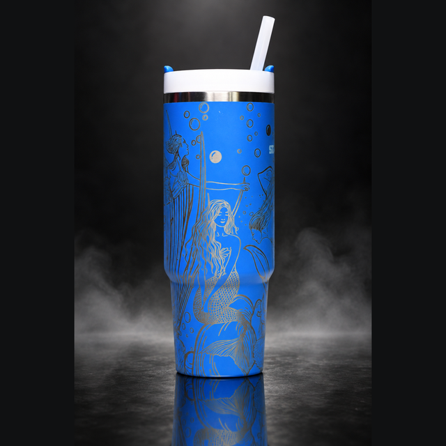 Mermaids engraved genuine Stanley tumbler – alternate