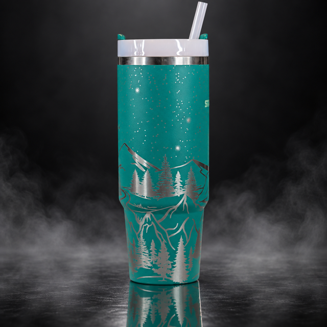 Midnight Ridgeline engraved genuine Stanley tumbler – alternate