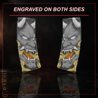 Oni Mask PMAG engraving shown on both sides