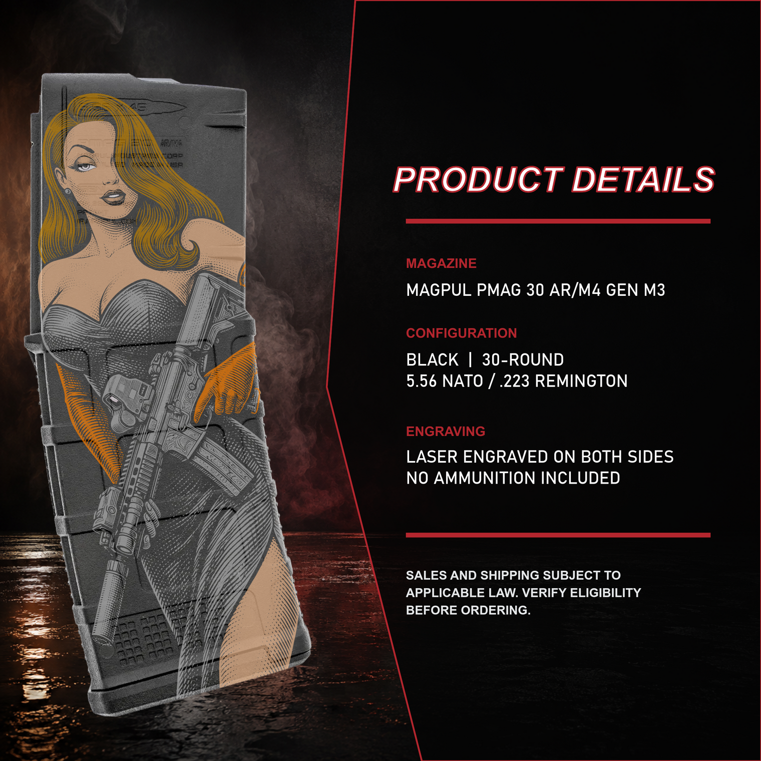 Jessica Rabbit engraved PMAG product details