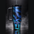 Aurora Borealis engraved genuine Stanley tumbler – opposite