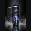 Northern Lights engraved genuine Stanley tumbler – opposite
