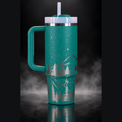 Midnight Ridgeline engraved genuine Stanley tumbler – opposite