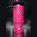 Cherry Blossoms engraved genuine Stanley tumbler – opposite