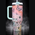 Butterfly Fields engraved genuine Stanley tumbler – opposite